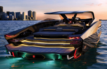 The Yacht Inspired by a Supercar: One of the First Lamborghini Boats for Sale
